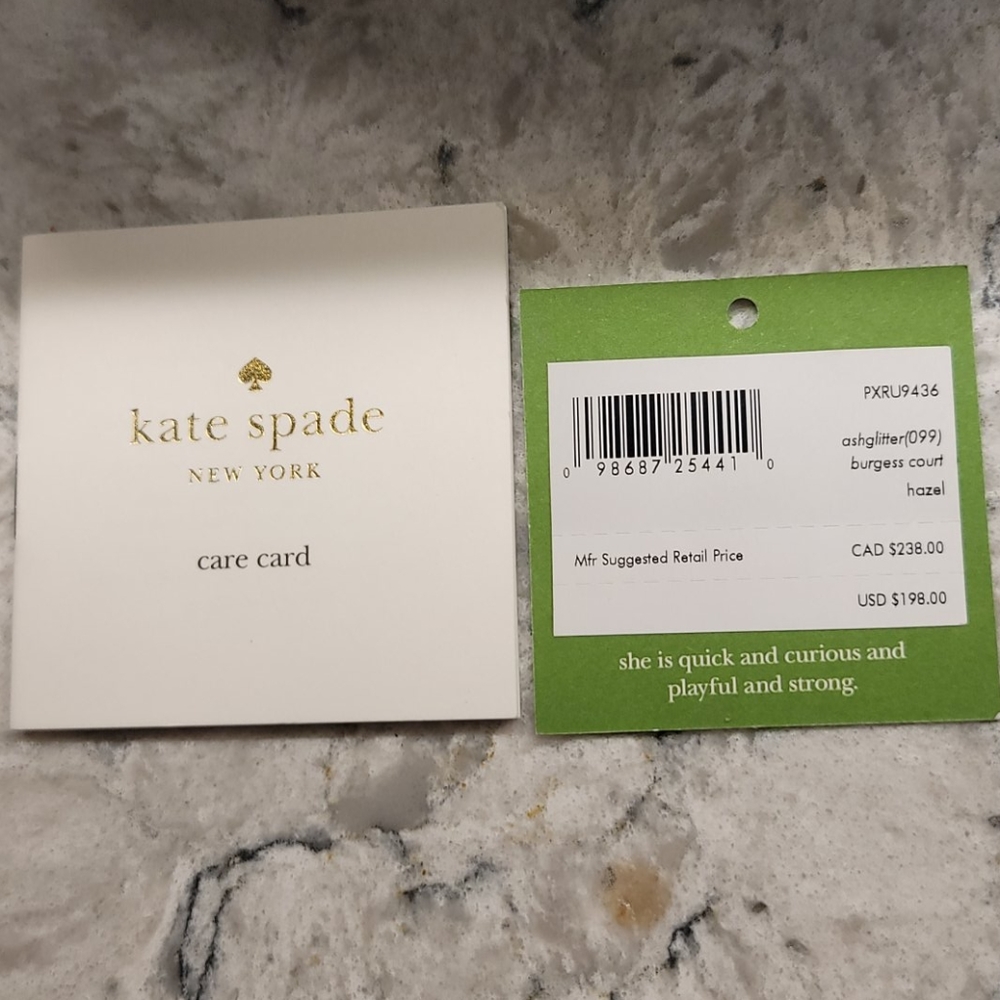 Kate spade cross body glitter bag